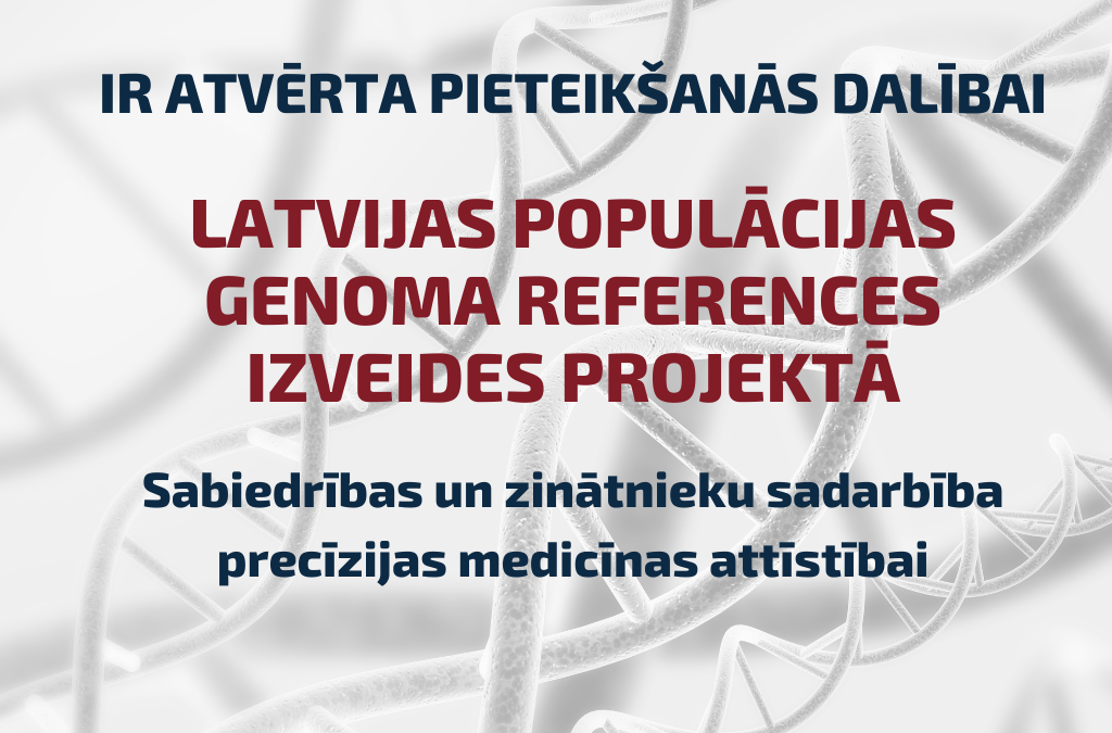 Turpinās Latvijas iedzīvotāju iesaiste Latvijas Genoma references izveidē. Ikviens aicināts nodot savu paraugu.