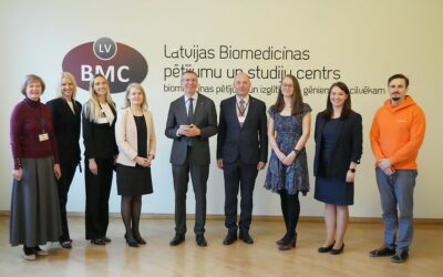 Valsts prezidents Edgars Rinkēvičs apmeklē Latvijas Biomedicīnas pētījumu un studiju centru