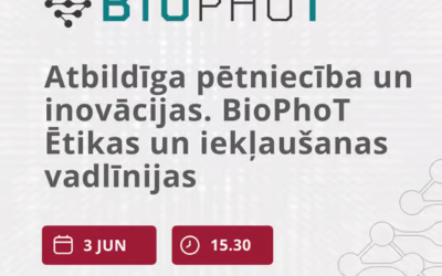 Atbildīga pētniecība un inovācijas. BioPhoT Ētikas un iekļaušanas vadlīnijas